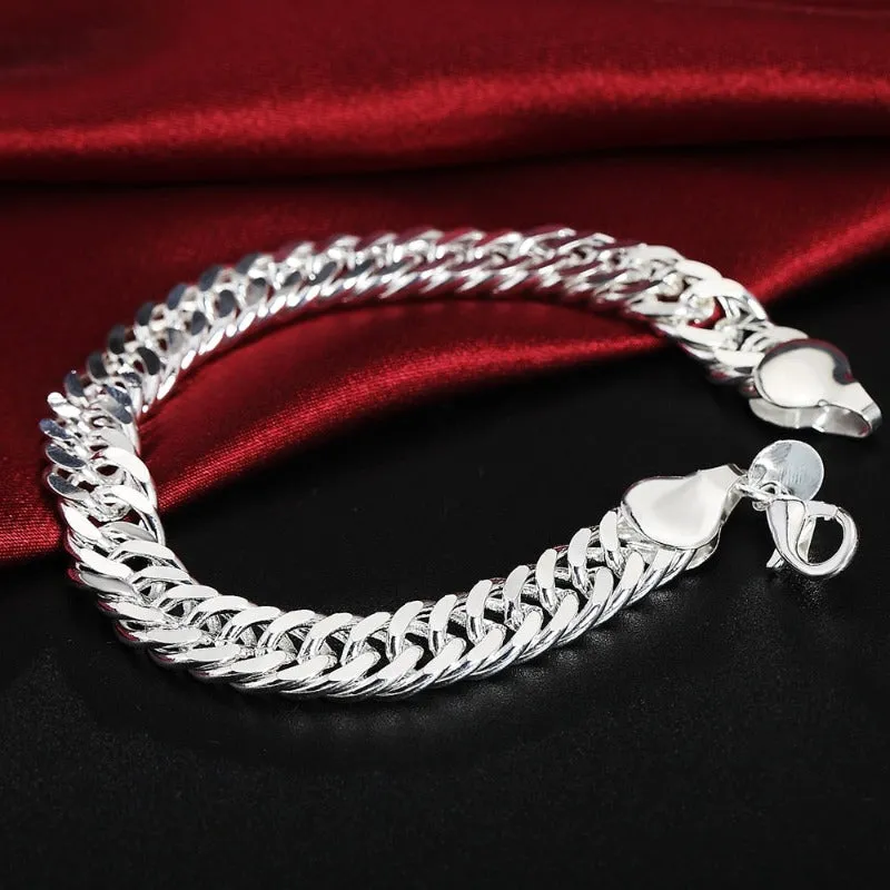 10mm Gold Chain Bracelet women wedding wedding birthday Jewelry