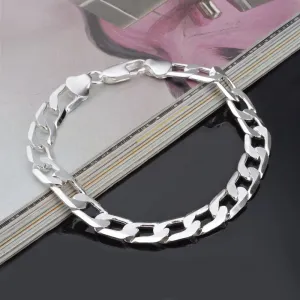 10MM Sideway Silver Bracelet For Women Women Jewelry