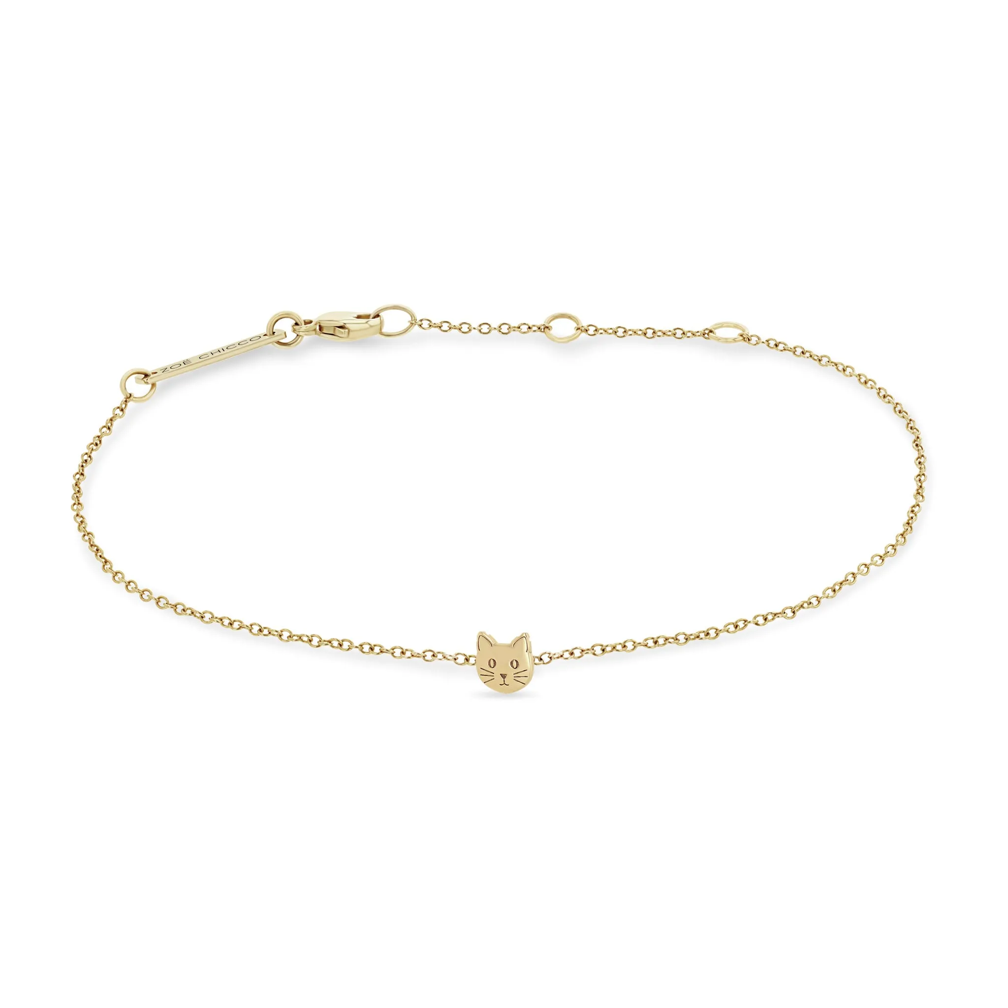 14k Itty Bitty Cat Bracelet