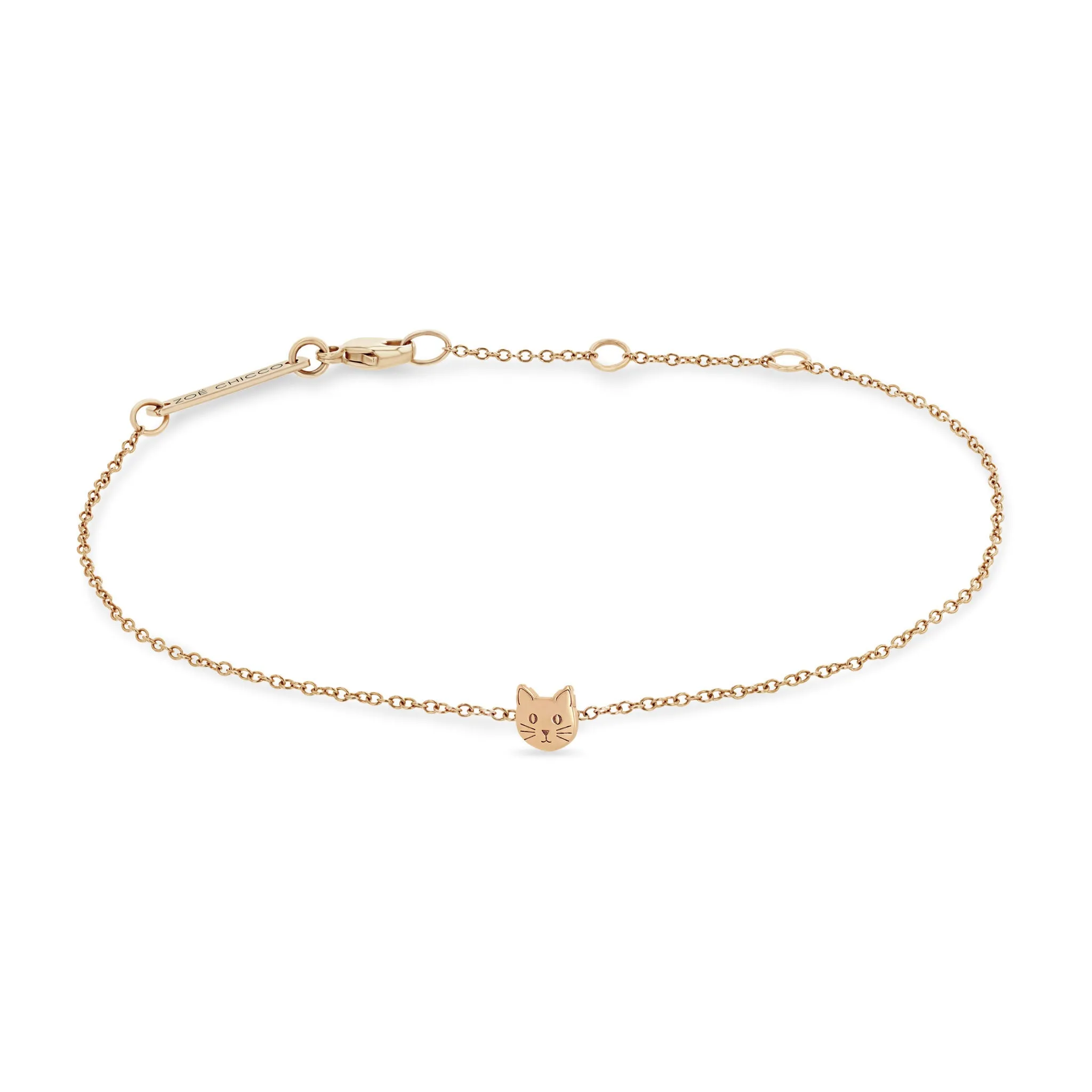 14k Itty Bitty Cat Bracelet