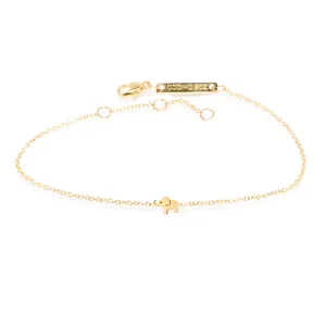 14k Itty Bitty Elephant Bracelet