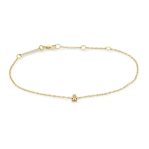 14k Itty Bitty Ladybug Bracelet