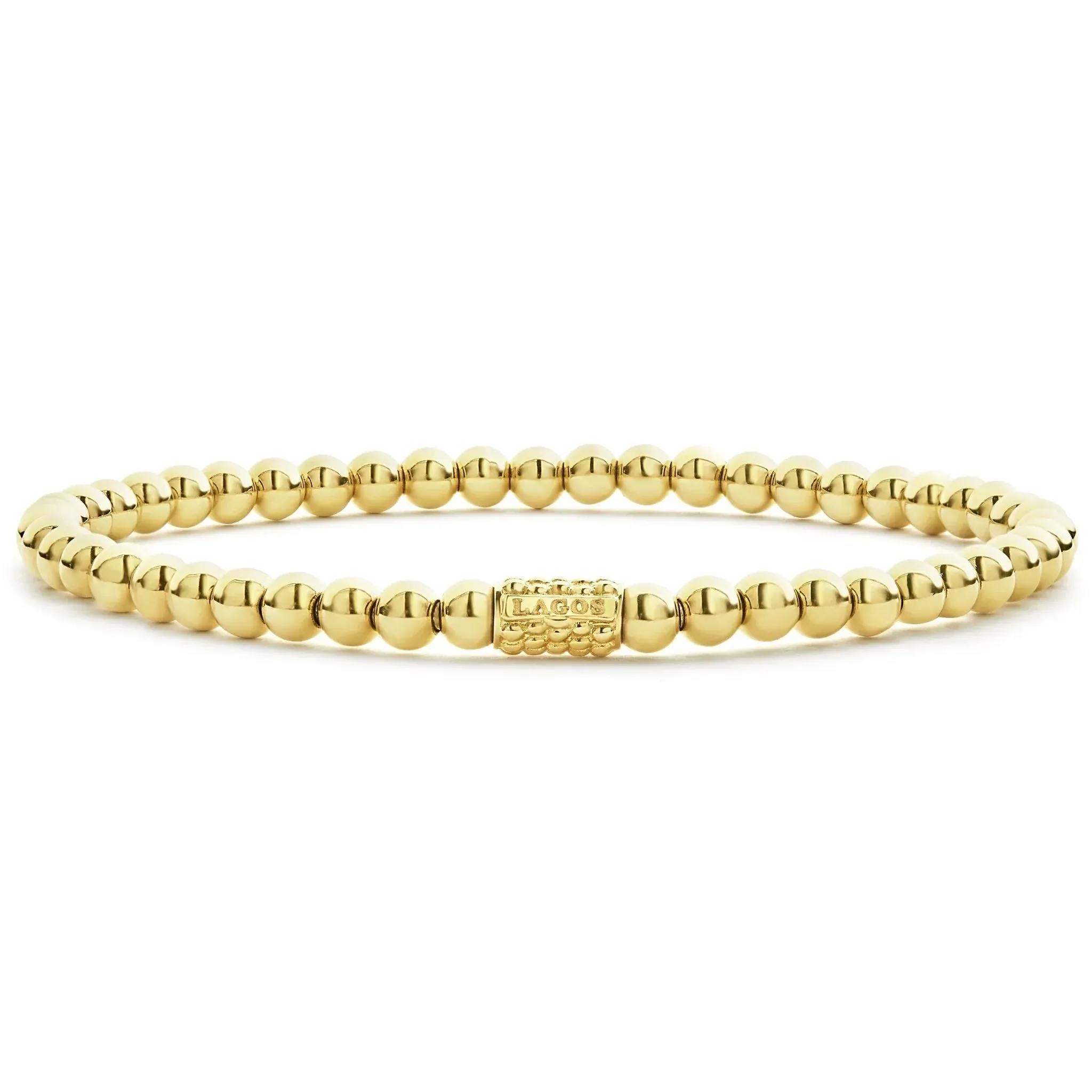 18K Gold Bead Bracelet | 4mm