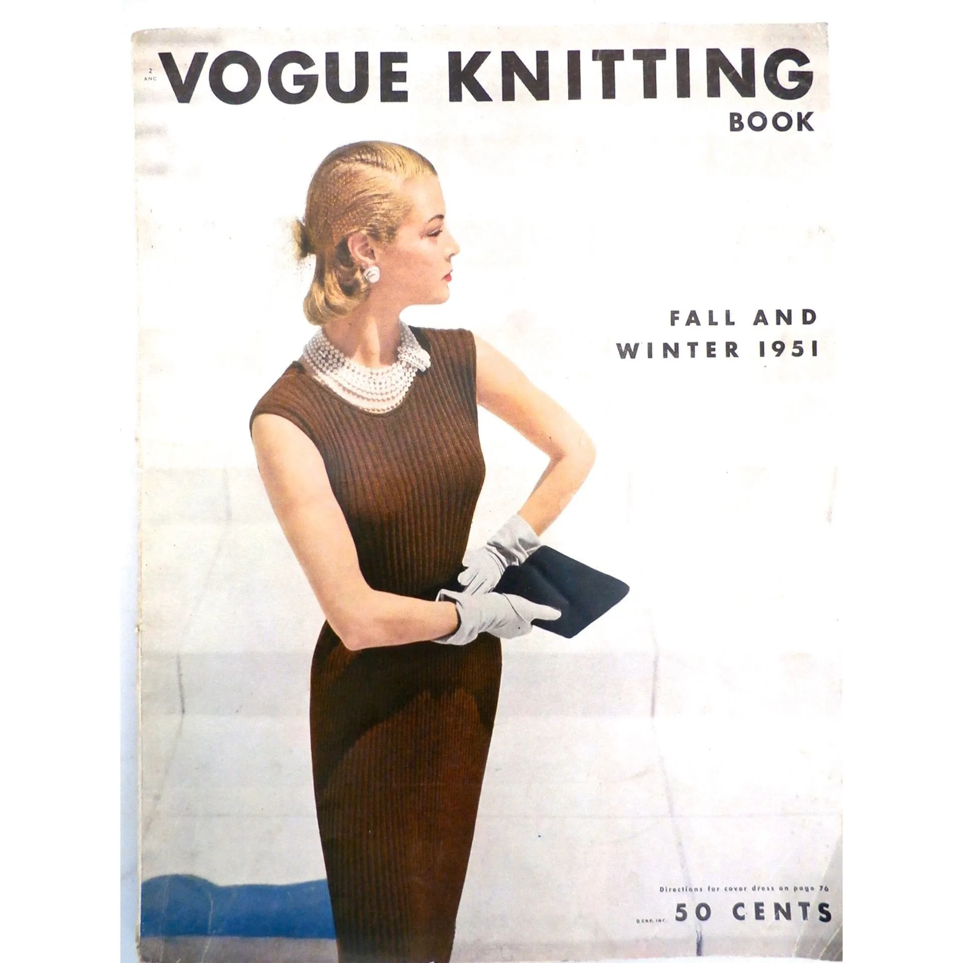 1951 Vogue  Knitting Crochet Patterns Dresses Blouses Bathing Suit Hats