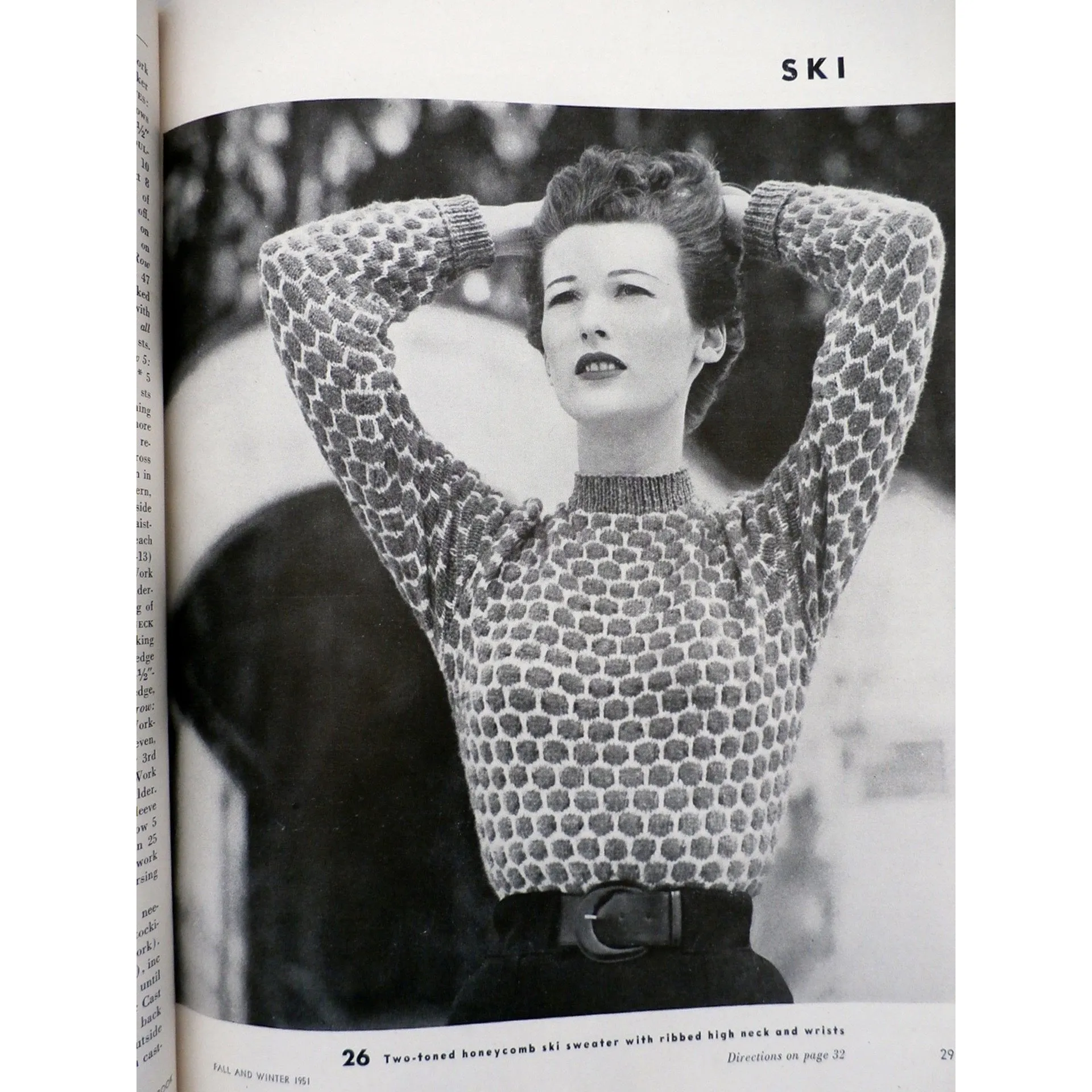 1951 Vogue  Knitting Crochet Patterns Dresses Blouses Bathing Suit Hats