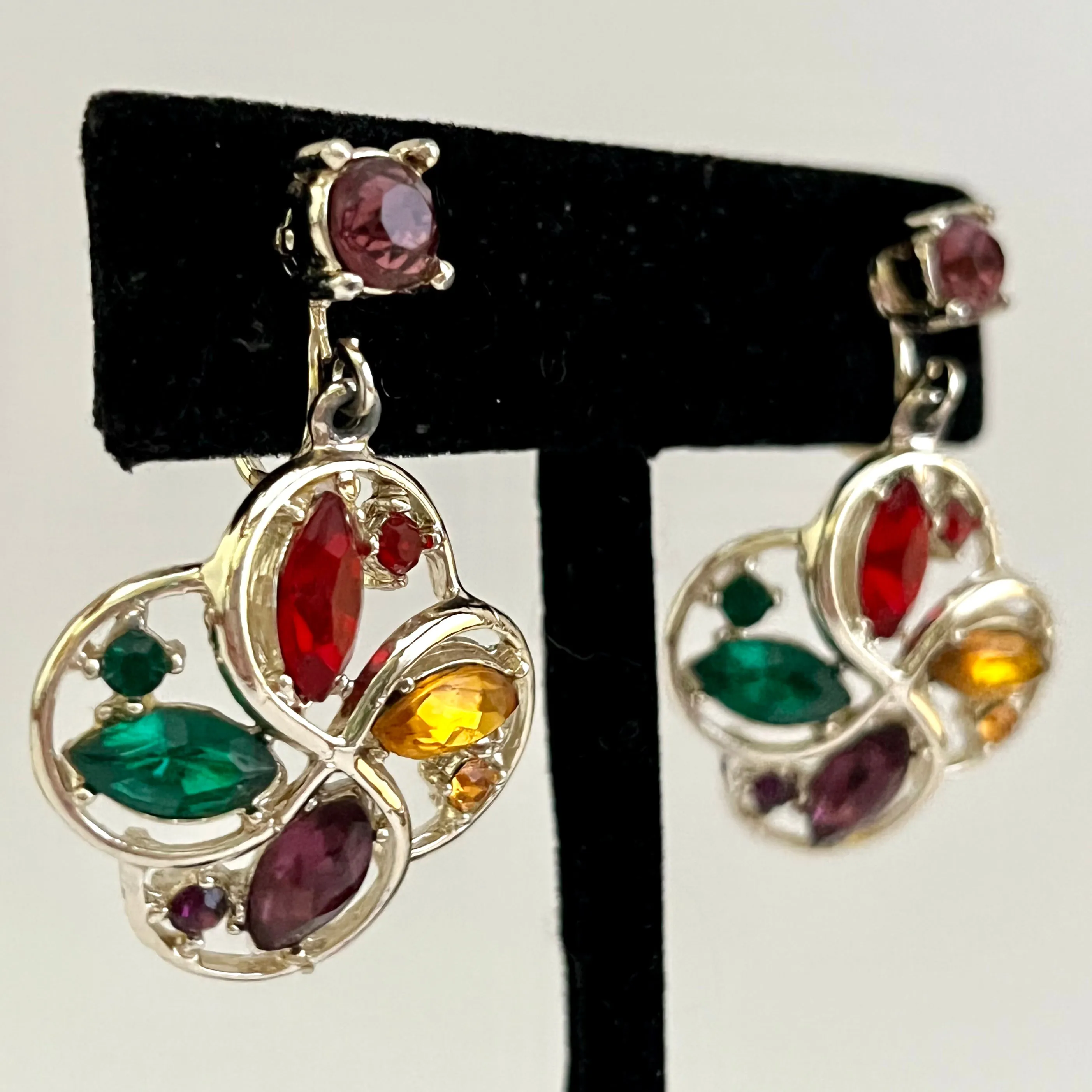 1960s Rhinestone Earrings