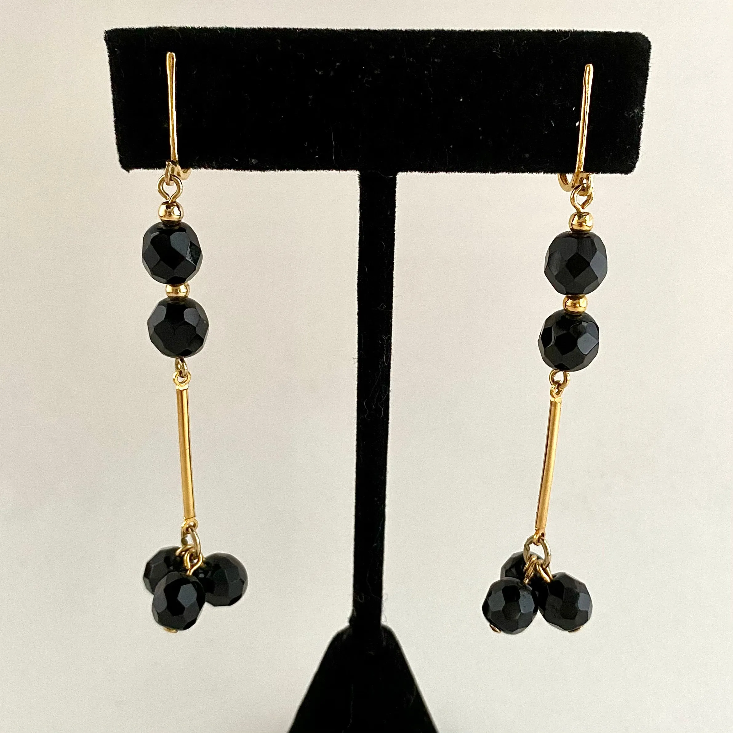 1970s Celebrity Glass Bead Earrings