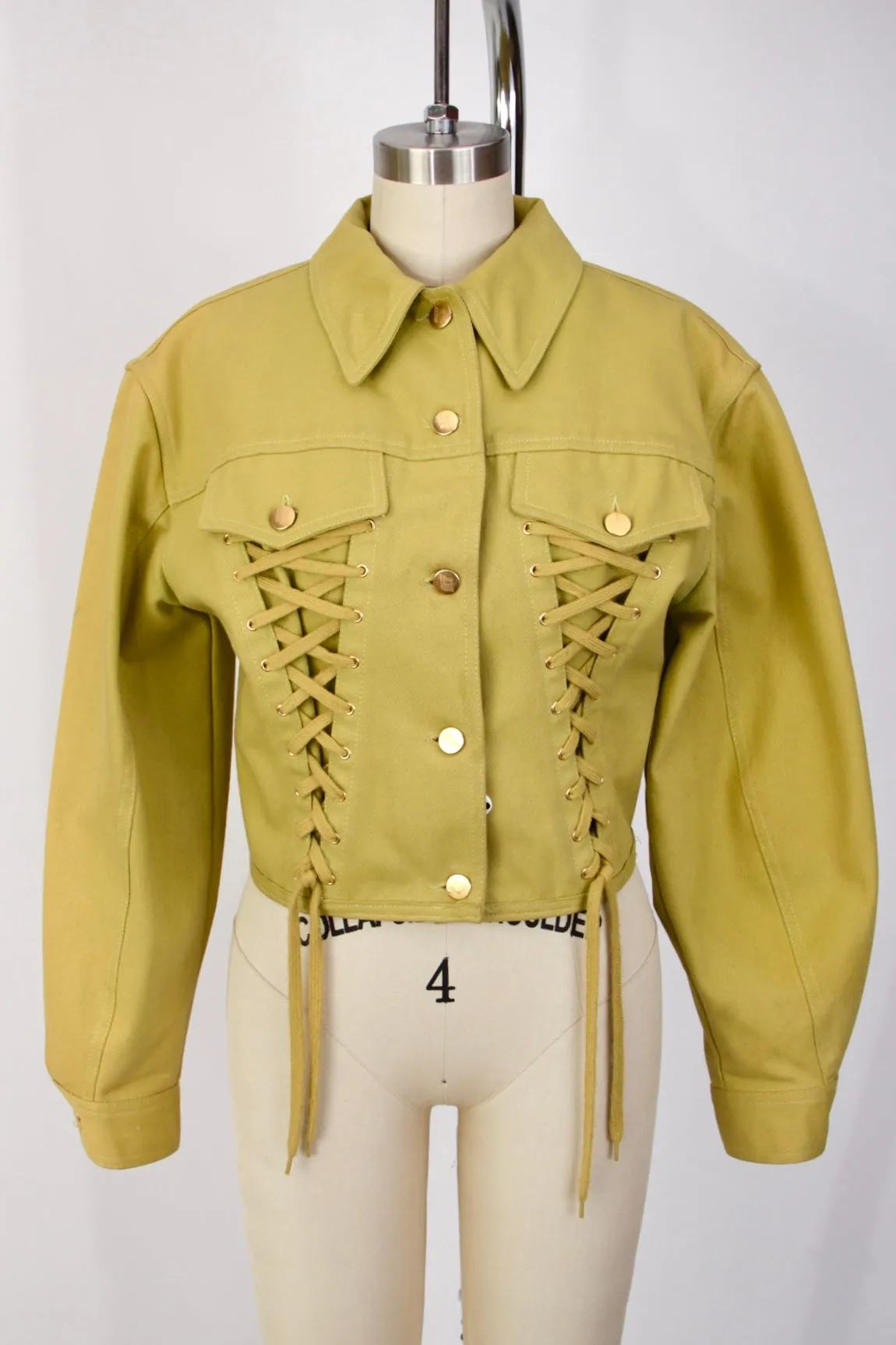 1990s Junior Gaultier Denim Corset Jacket*