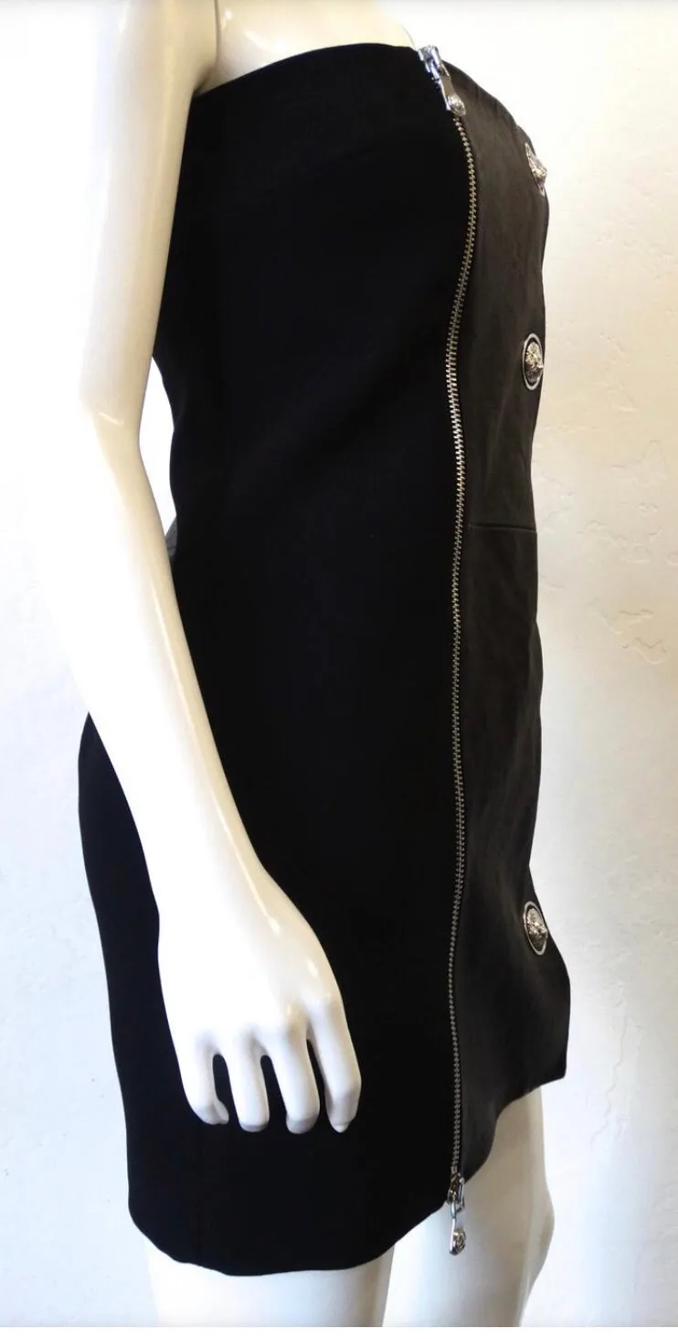 2000s Anthony Vaccarello for Versus Versace Strapless Dress