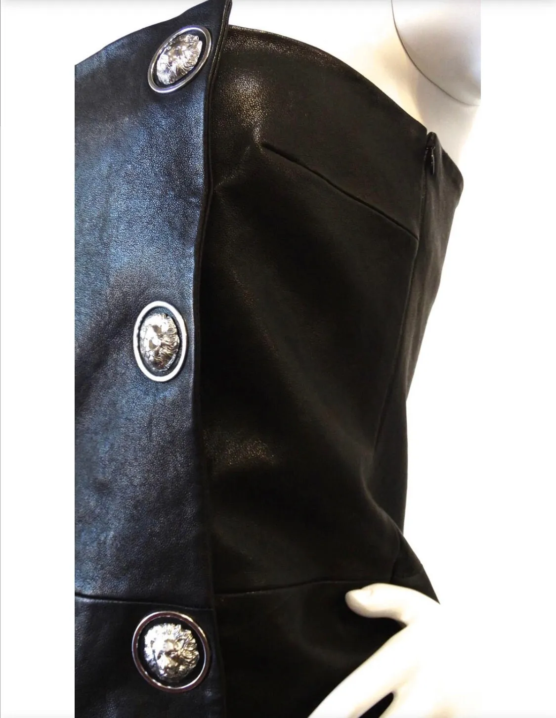 2000s Anthony Vaccarello for Versus Versace Strapless Dress