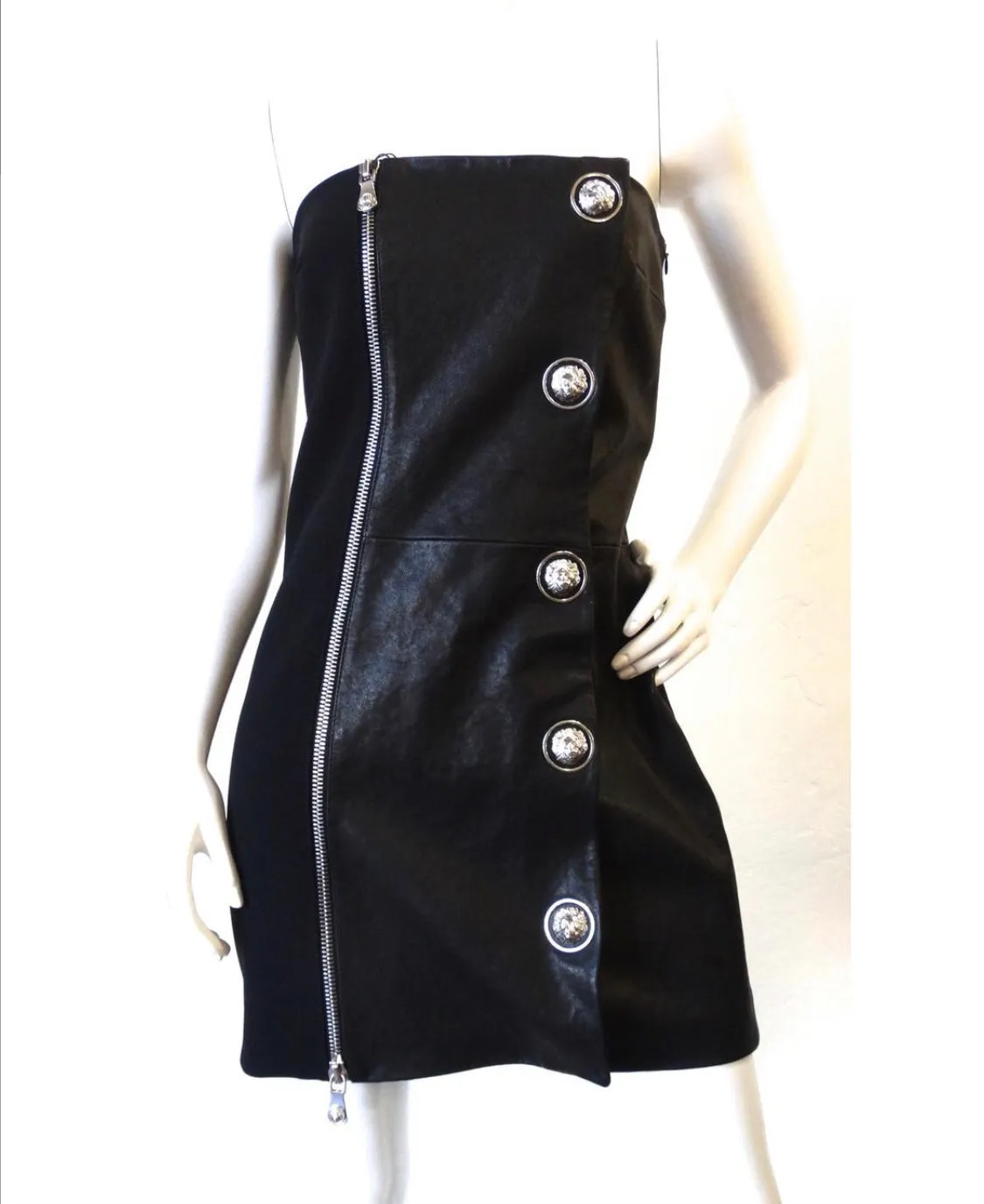 2000s Anthony Vaccarello for Versus Versace Strapless Dress