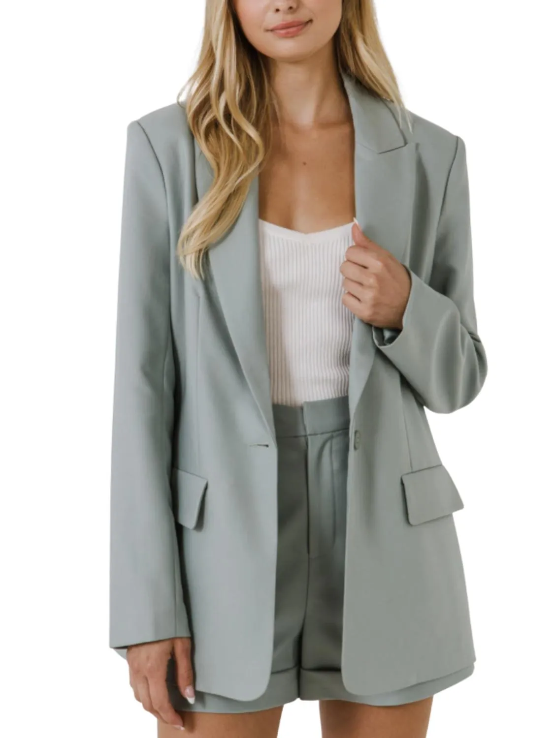 2.7 August Apparel - Mint For You Blazer