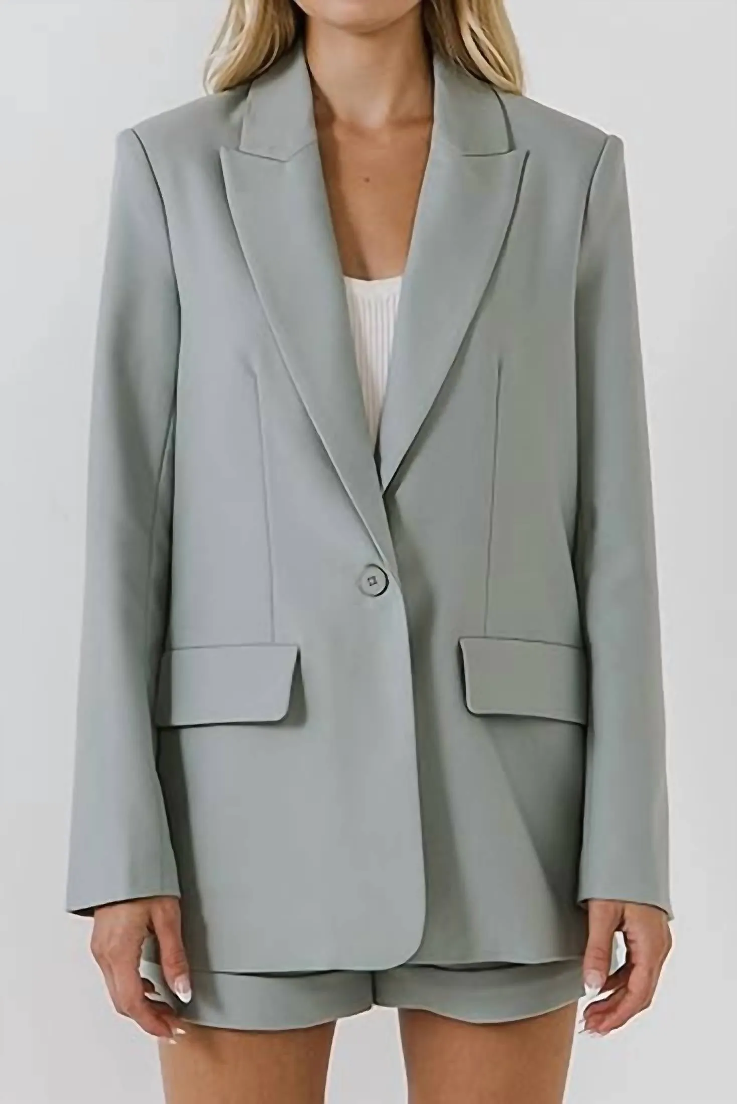 2.7 August Apparel - Mint For You Blazer