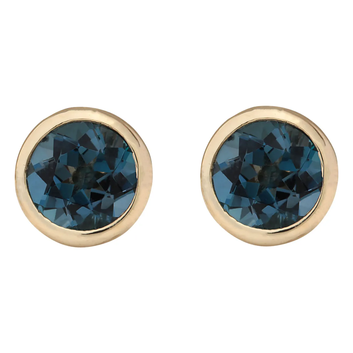 3.00 Carat Natural Topaz 14K Yellow Gold Earrings