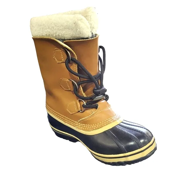 31) SOREL Caribou Faux Fur Waterproof Boots Sz. 4