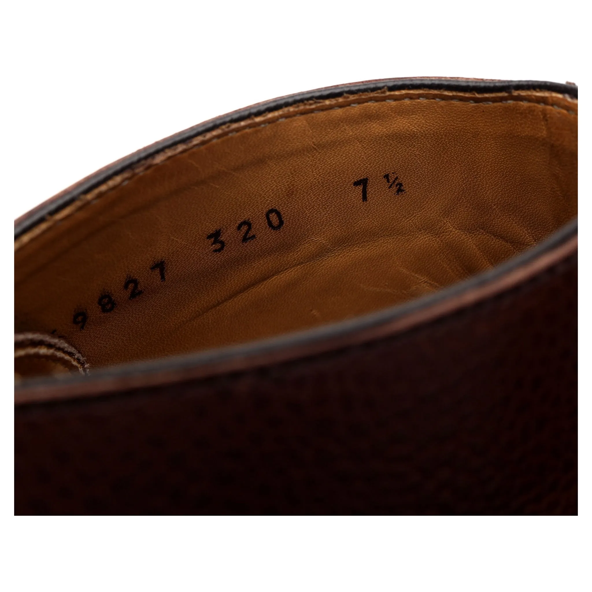 '320-K3' Brown Grain Leather Chukka Boots UK 7.5 F