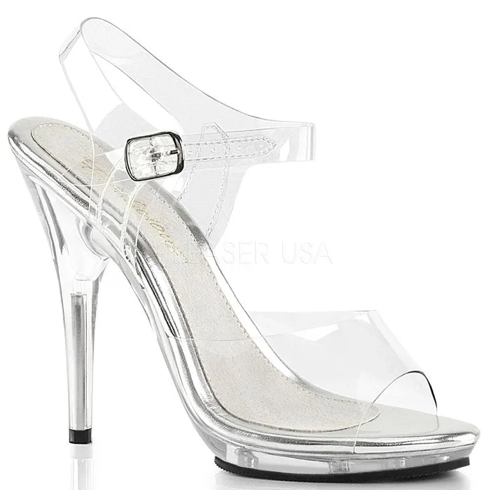 5" Stiletto Mini-Platform Ankle Strap Sandal (POISE-508)