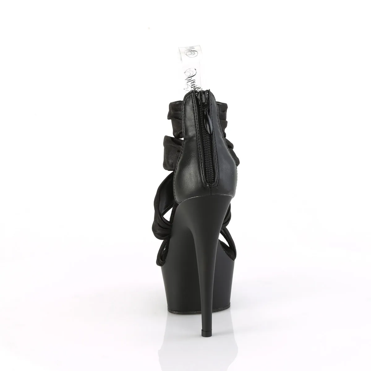 6" Platform Close Back Ruched Ankle Strap Sandal (DELIGHT-620)