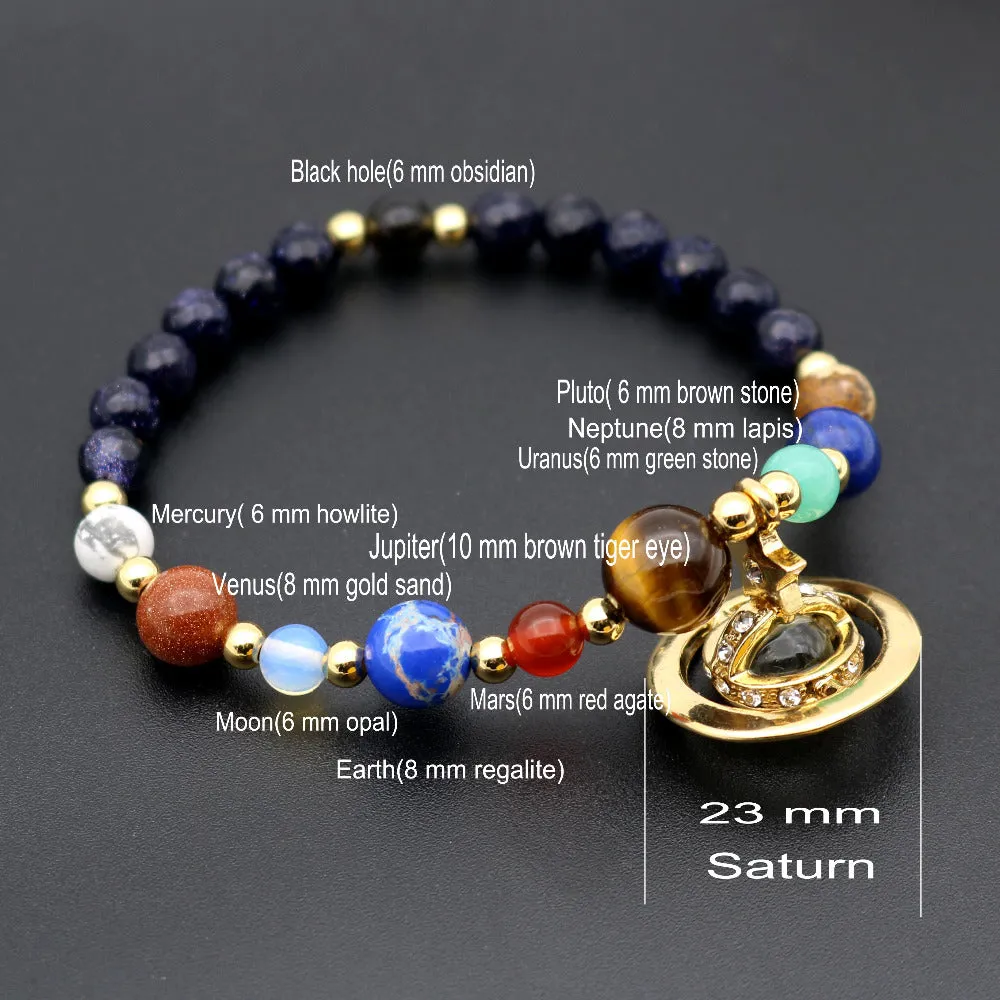9 Planets Solar System Stone Beads - Limited Edition