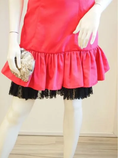 A Bow to Fuschia Vintage Cocktail Dress