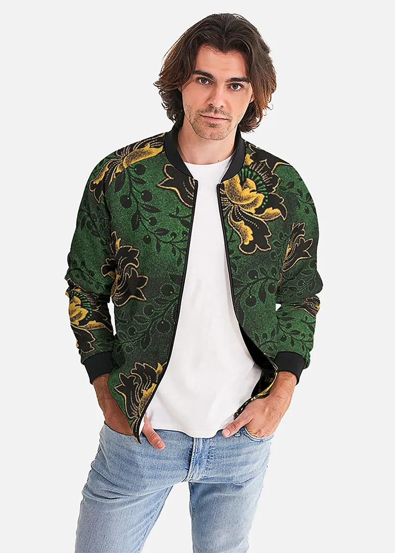 Abrafo African Print Men's Bomber Jacket