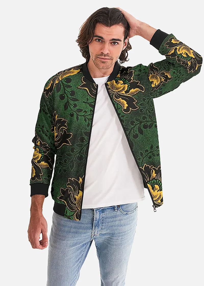 Abrafo African Print Men's Bomber Jacket