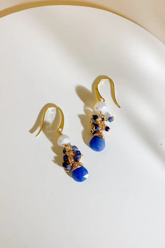 Aleece Gemstone Drop Earrings