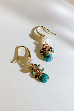 Aleece Gemstone Drop Earrings