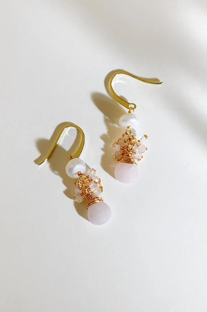Aleece Gemstone Drop Earrings