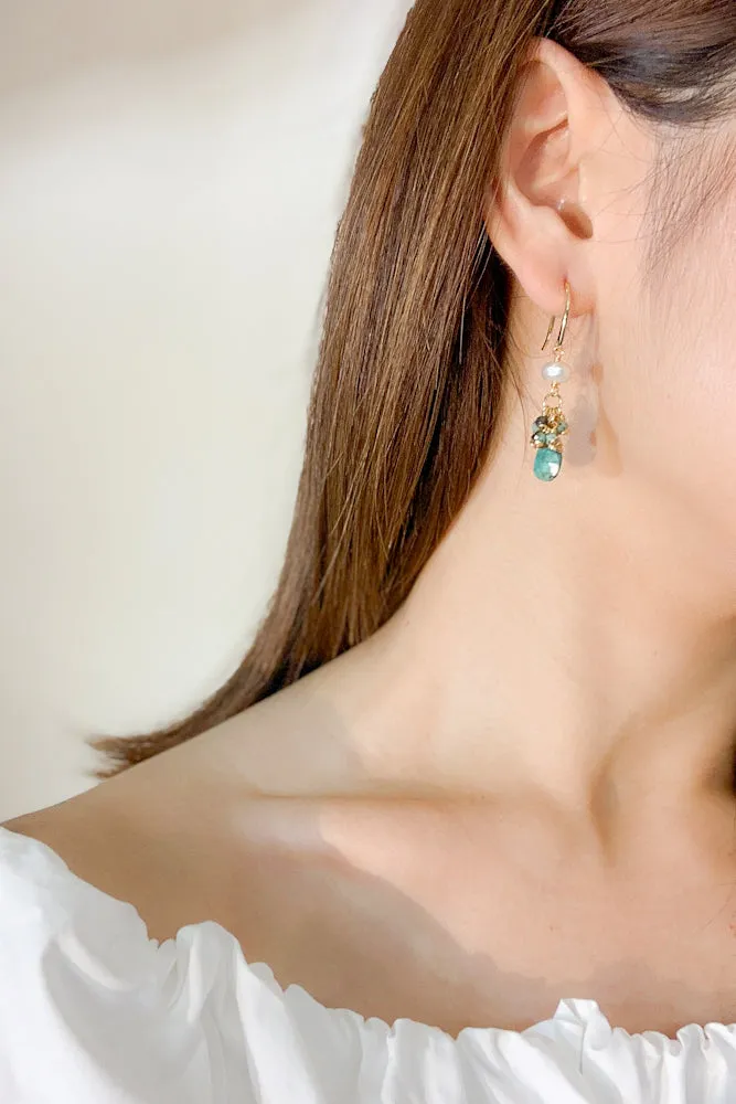 Aleece Gemstone Drop Earrings