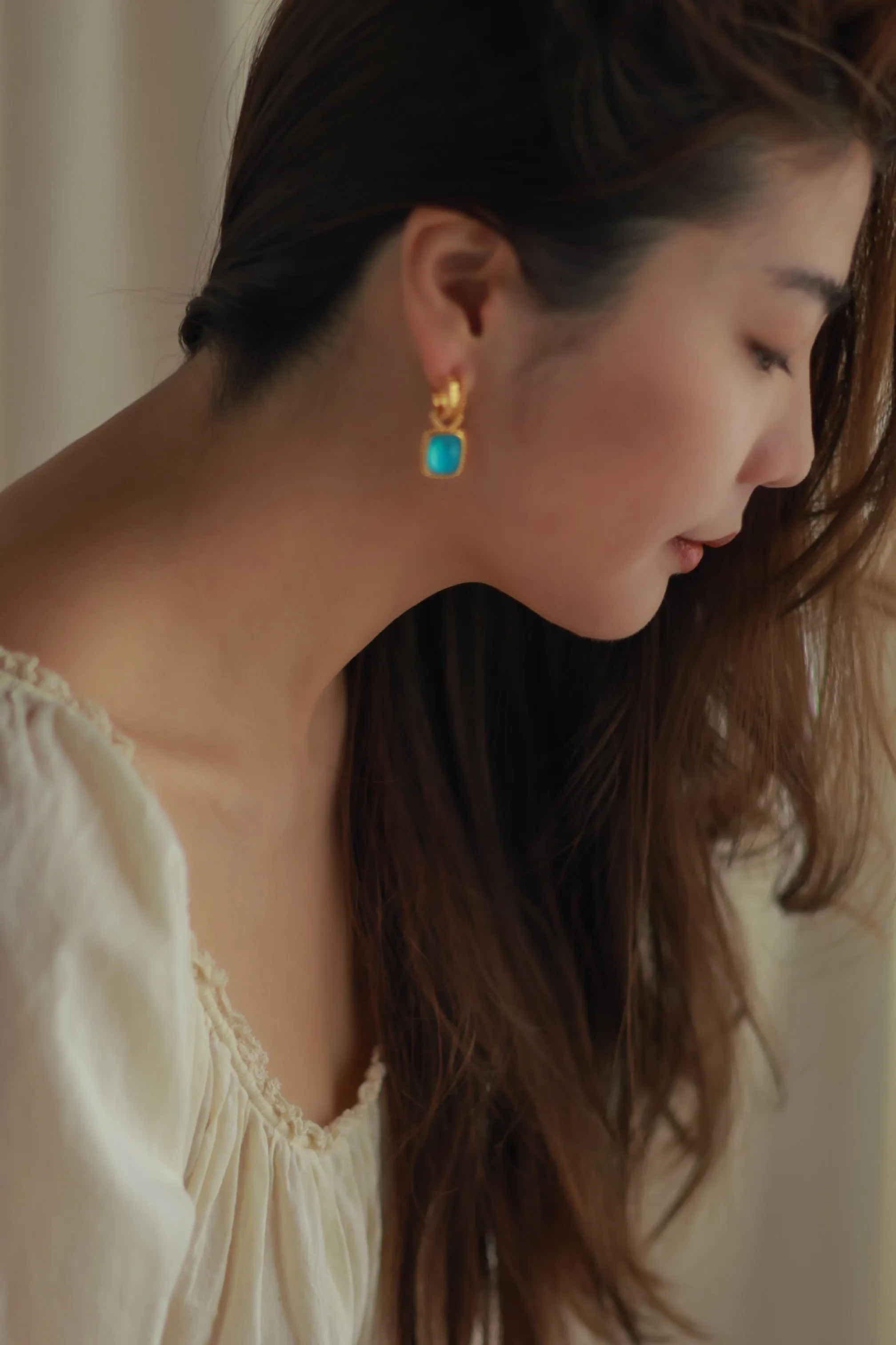 Amalfi Blue Gemstone  Earrings