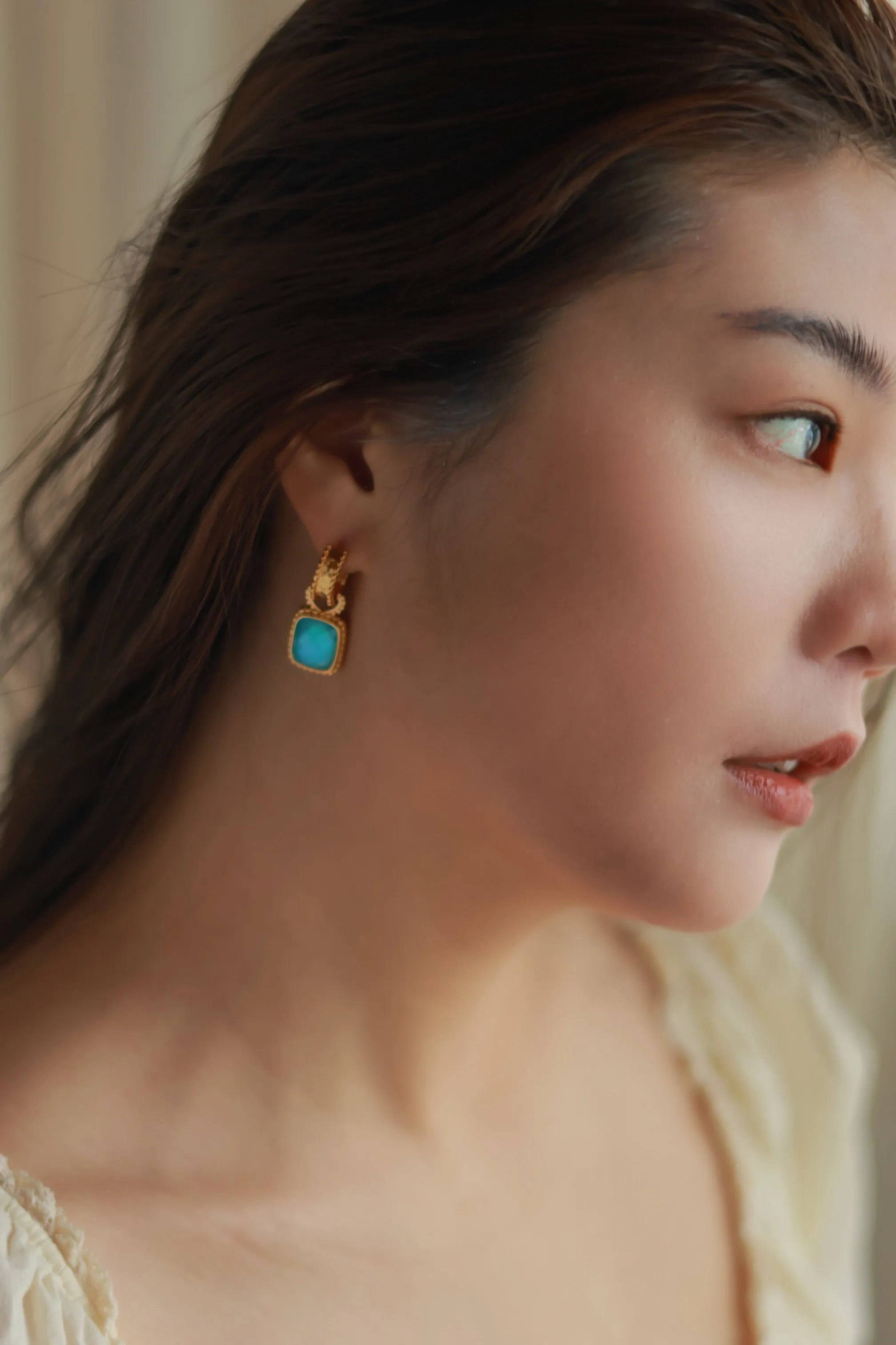 Amalfi Blue Gemstone  Earrings
