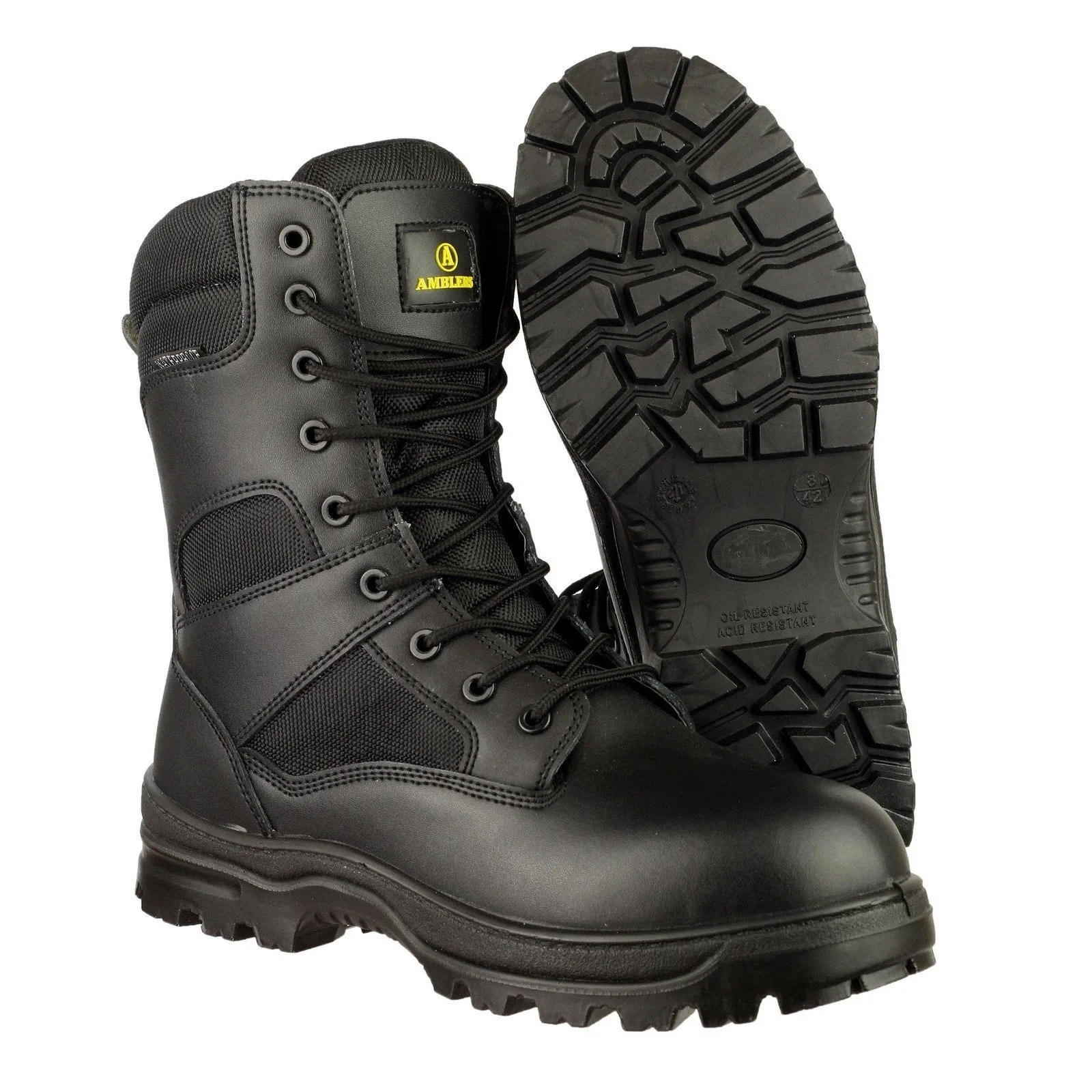 Amblers Combat Hi-Leg Waterproof Safety Boot | Metal-Free