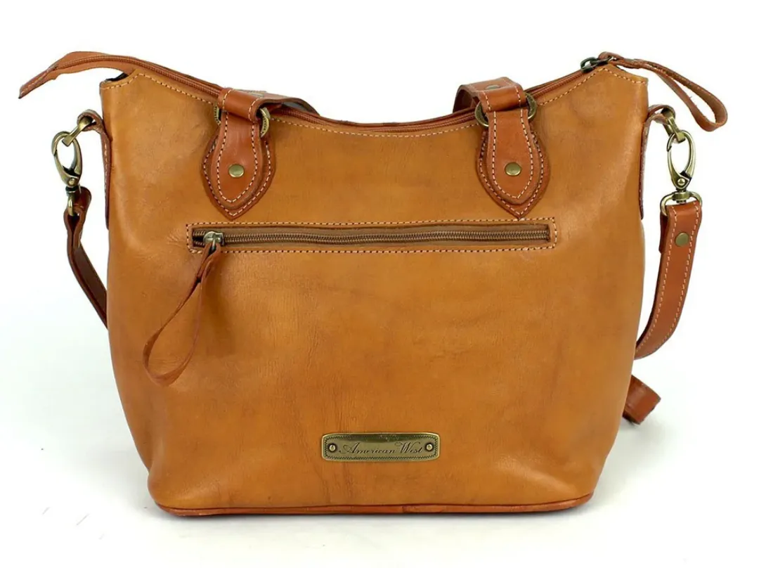 American West Handbag Texas Rose Collection: Small Bucket Tote