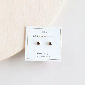 Amethyst Mini Energy Gems Earrings