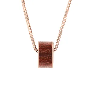 Ancient Kauri Wide Barrel - Rose Gold