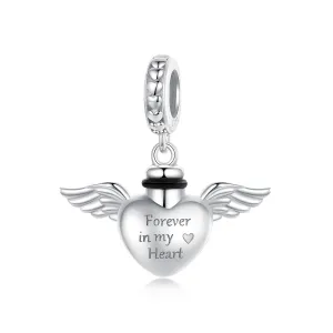Angel Wings Memorial Pendant Charm