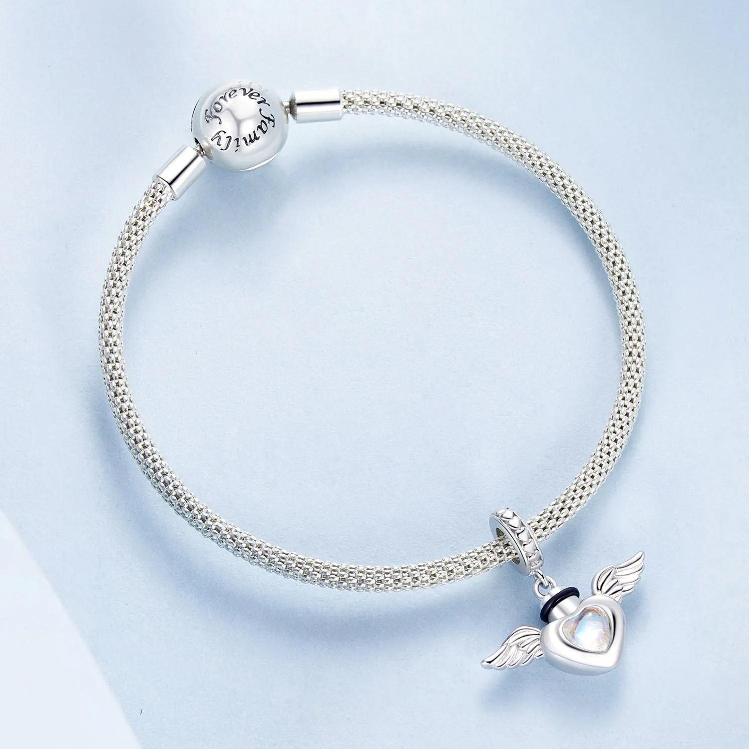 Angel Wings Memorial Pendant Charm