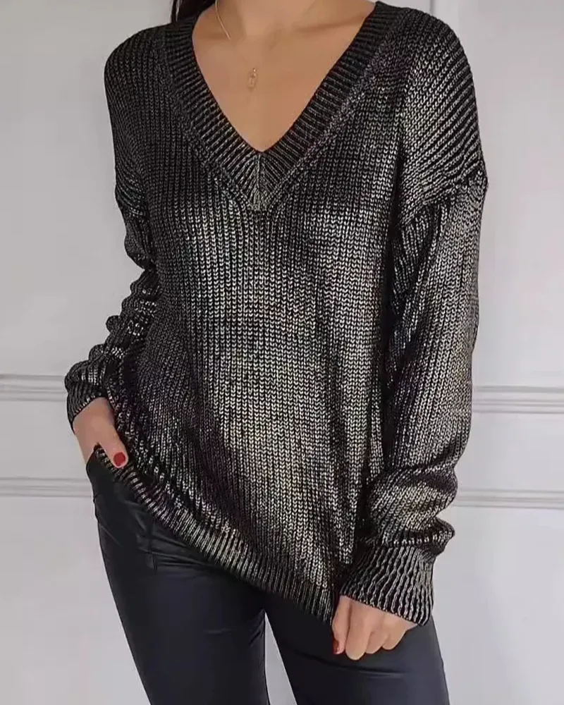 Angeline's® | Casual V-neck sweater