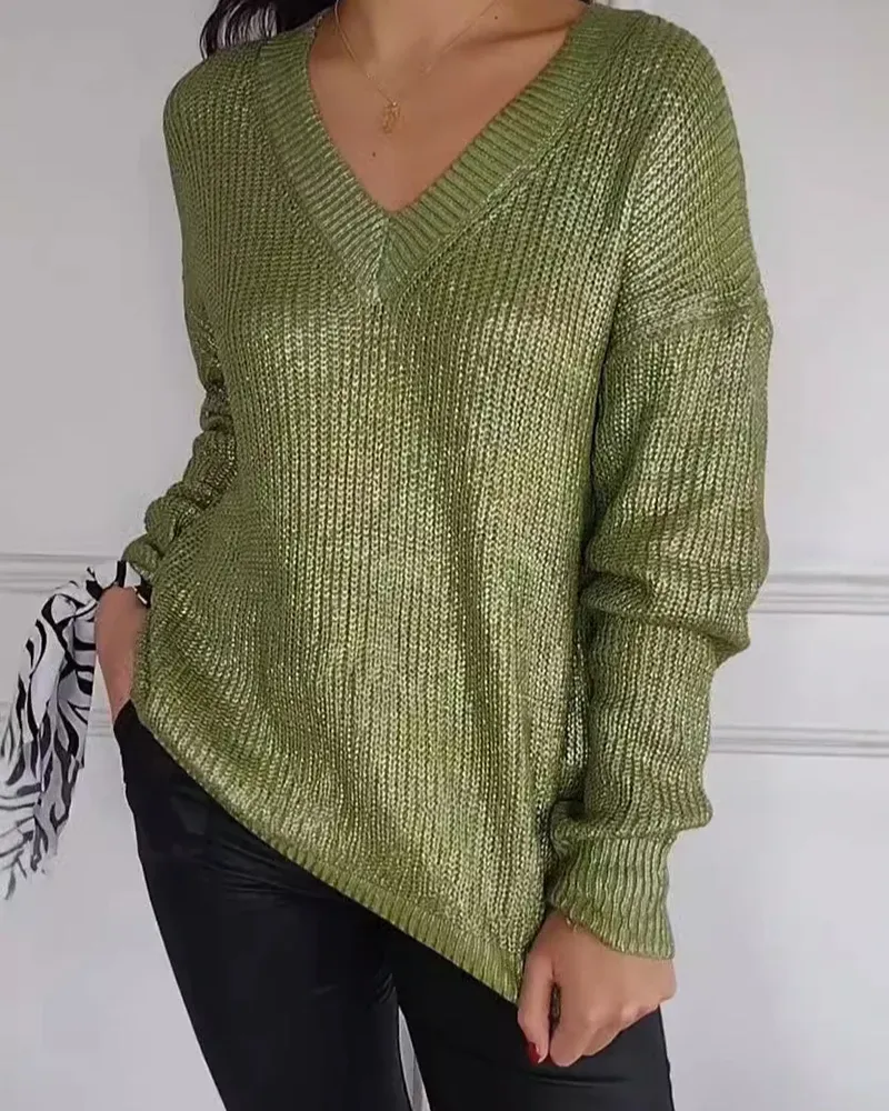Angeline's® | Casual V-neck sweater