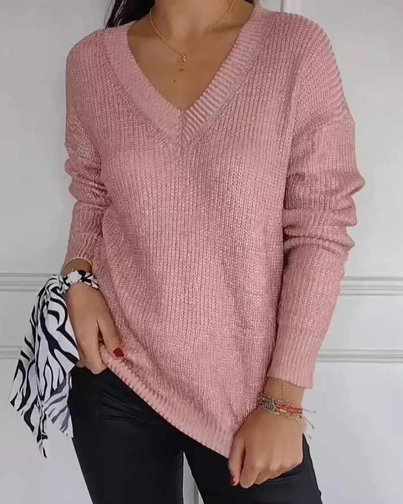 Angeline's® | Casual V-neck sweater