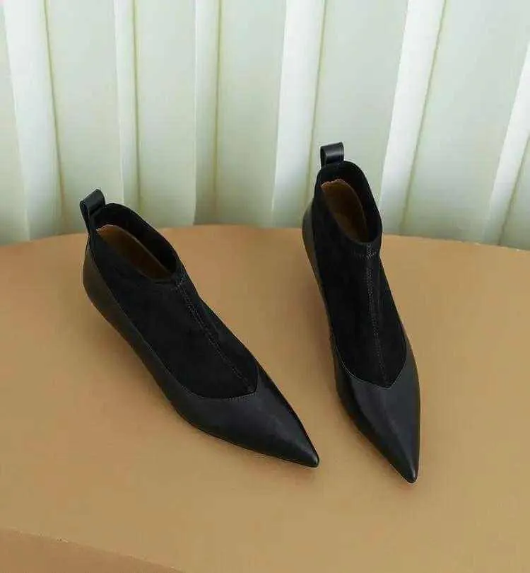 Ankle Pointed Toe Boots walking shoes for women