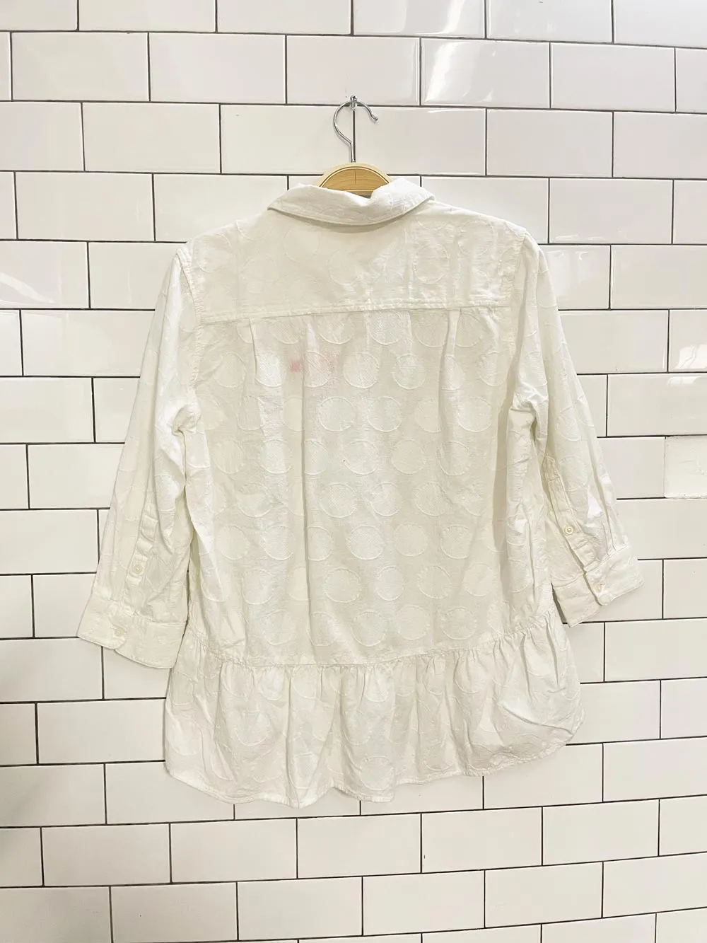 anthro isabella sinclair belia peplum blouse
