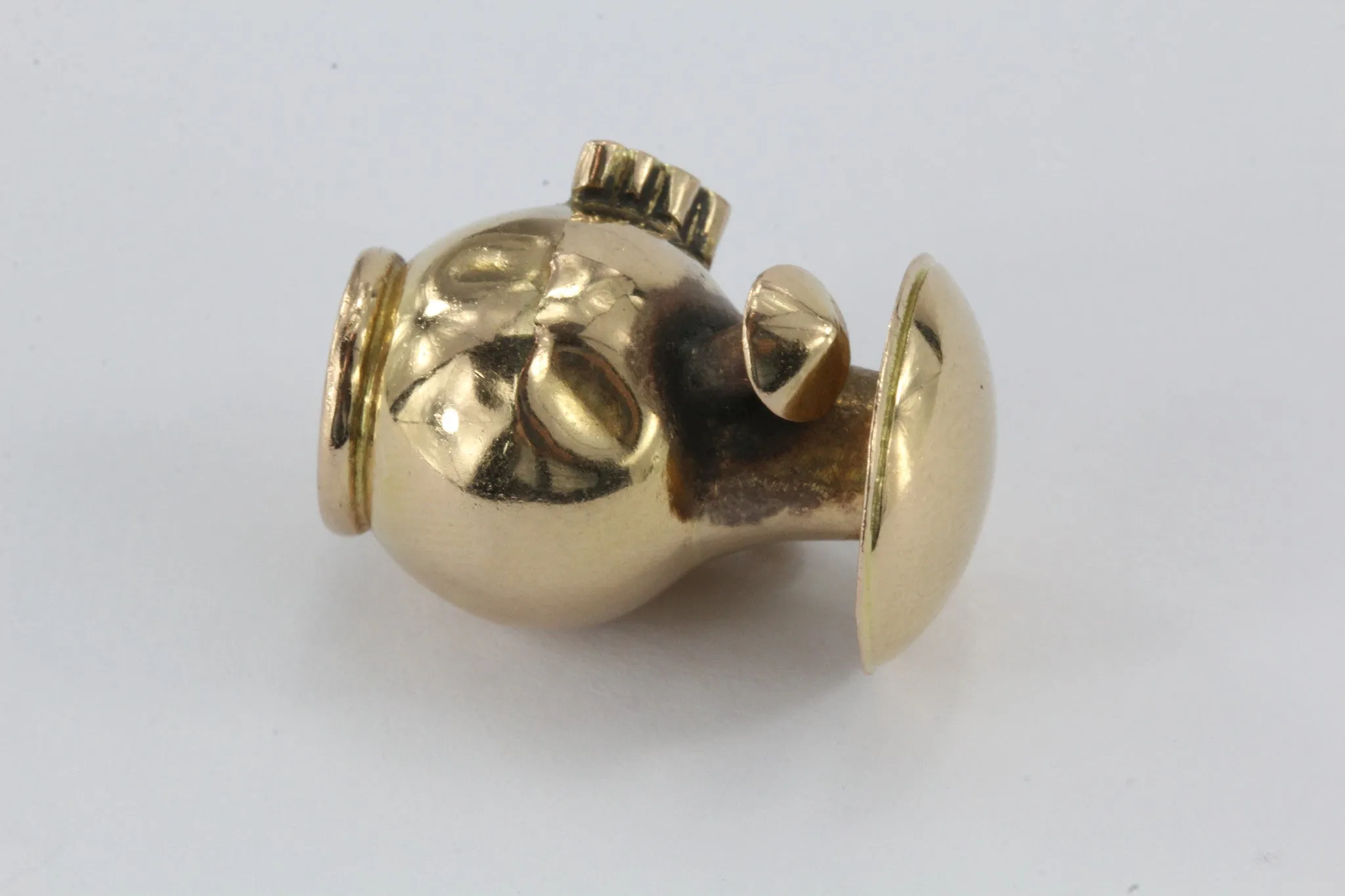 Antique 18K Gold Birdhouse? Mushroom? Teapot? Charm