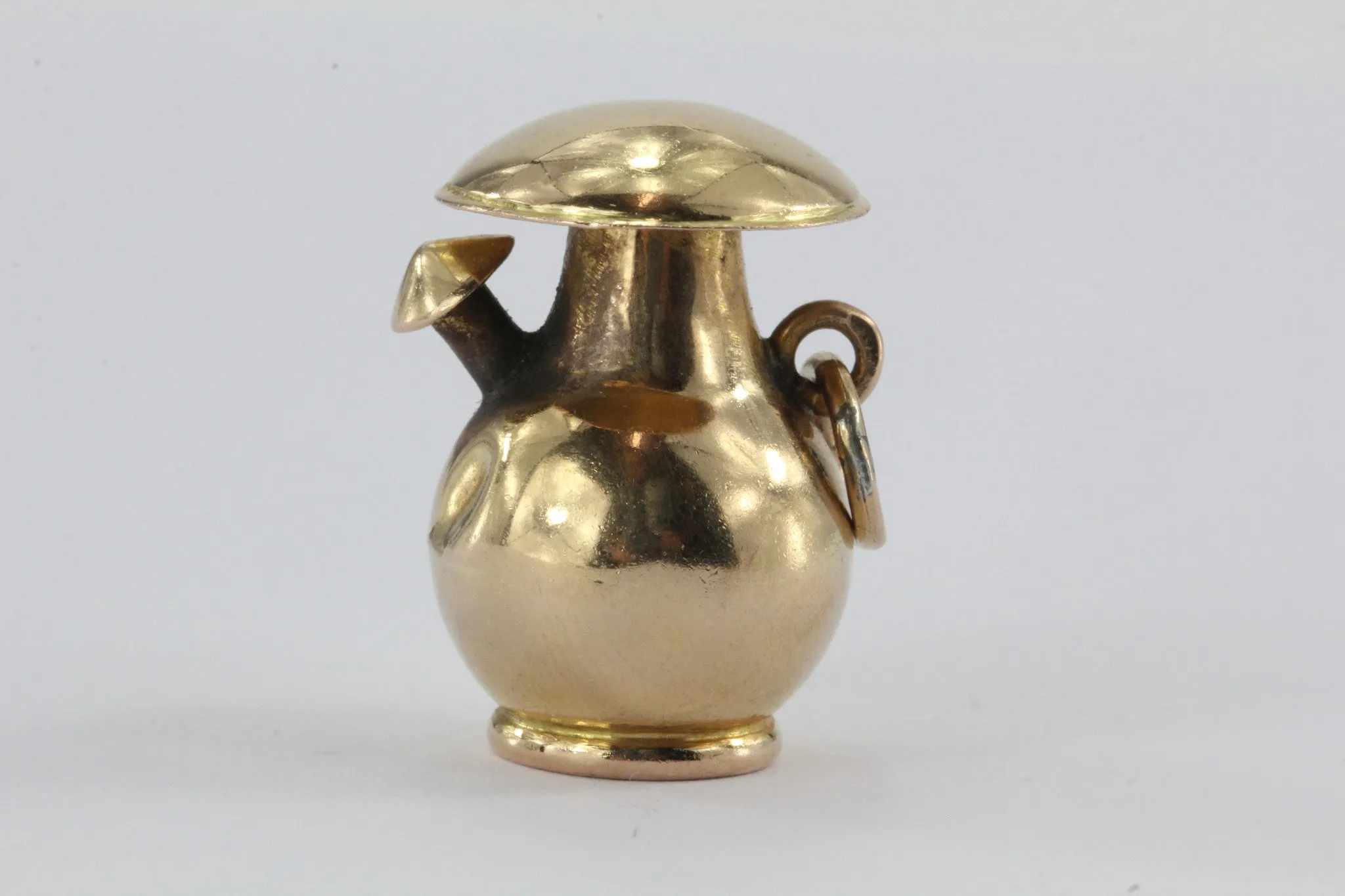 Antique 18K Gold Birdhouse? Mushroom? Teapot? Charm