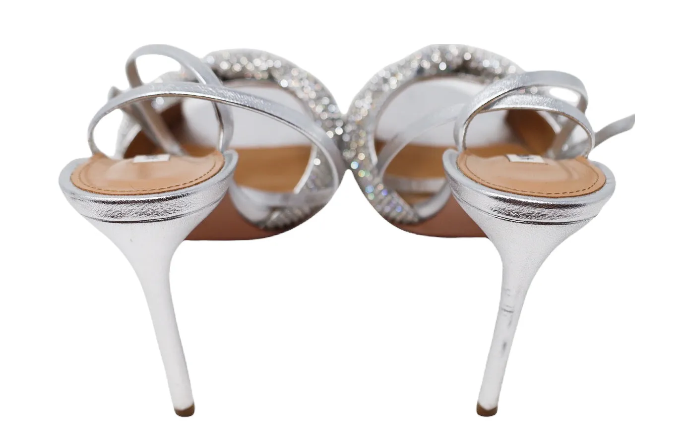 Aquazzura Crystal Twist Sandal 105