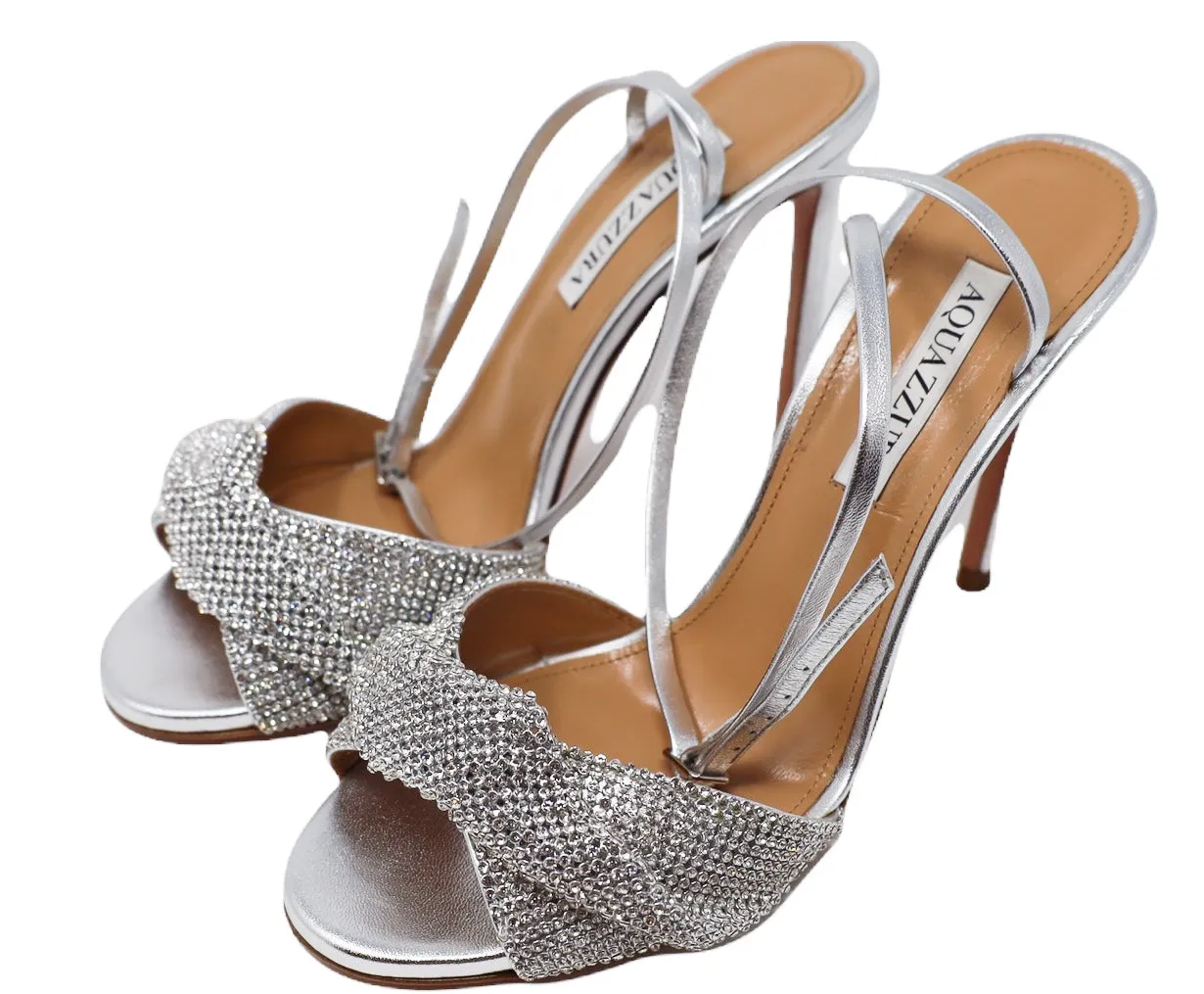 Aquazzura Crystal Twist Sandal 105
