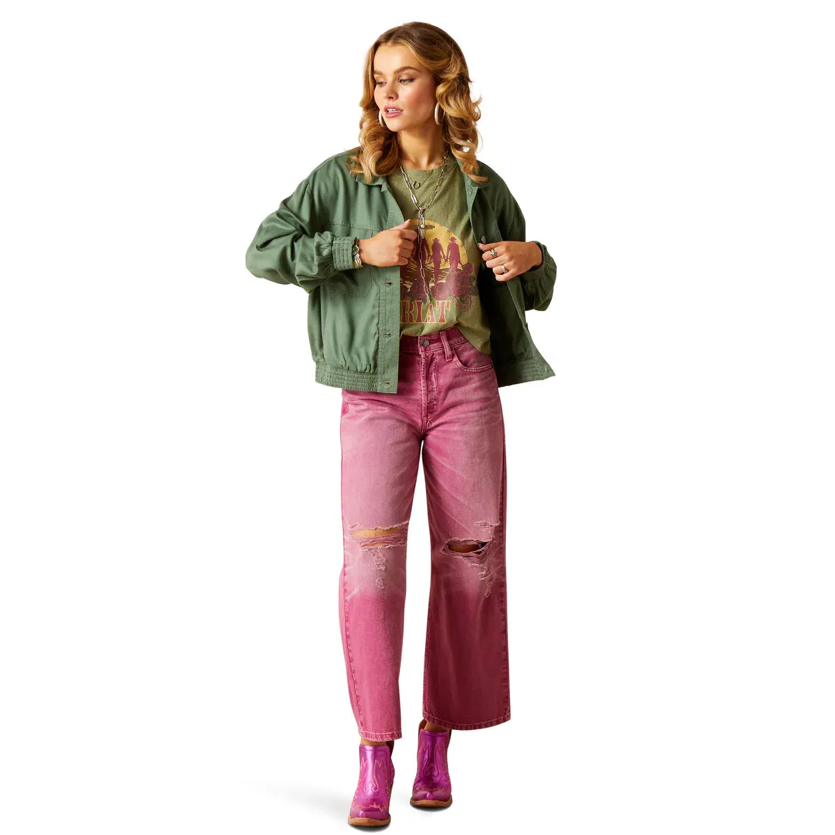 Ariat Ladies Edgerton Jacket Duck Green