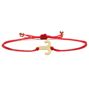 Aries Zodiac Red String Protection Bracelet