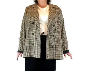 Atmos & Here check print blazer size 24 (small fit, best fits 18)